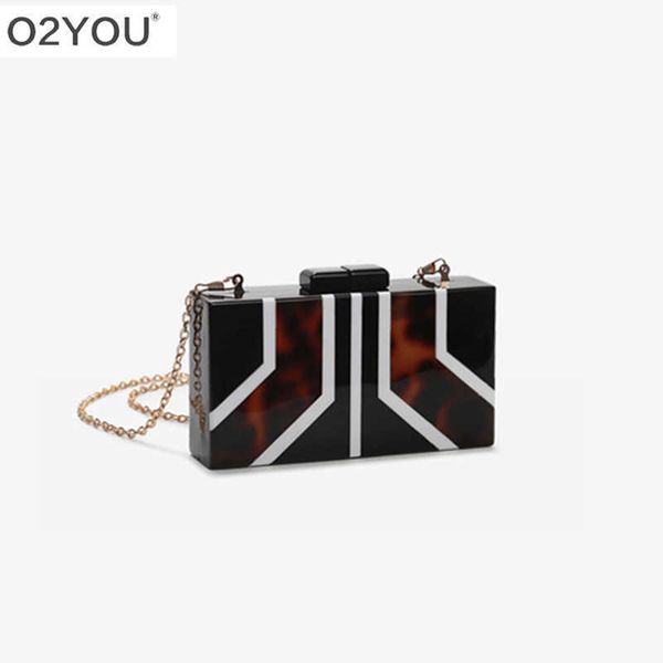 

evening bags geometry shape two colors acrylic shoulder messenger women brand wallet girl lady party evening travel obag box clutches handba