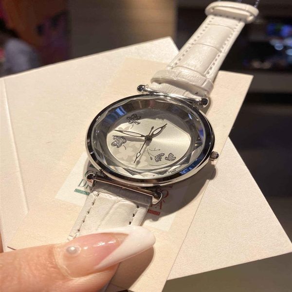 

2021 new casual women's women's leather watch fashion colorful watch strap to the gift for women relojes262f, Slivery;brown