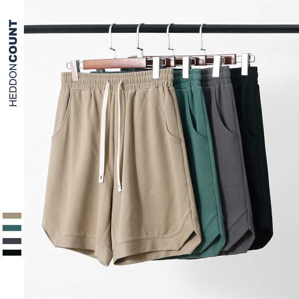 

women's men's twill cotton casual loose sports five-piece pants, White;black