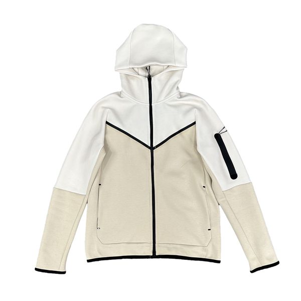 

tech hoodies new color sportswear full zip pant tracksuit set techs fleeces techfleeces sport pants mens designer jackets space cotton man j, Black
