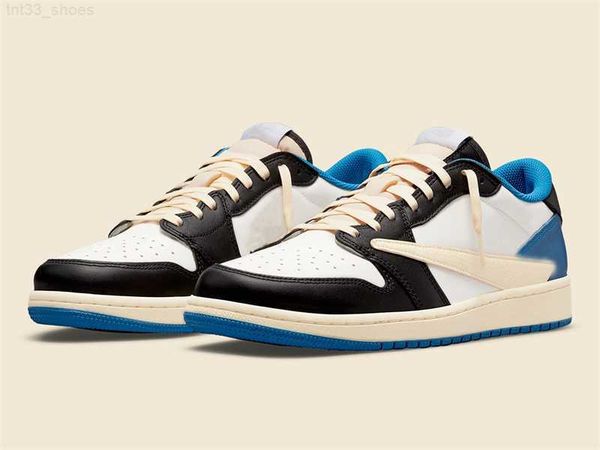 

brand shoes jumpman 1 travis scotts x fragment 1s low og basketball military blue mens womens luxurys designers outdoor sports sneakers