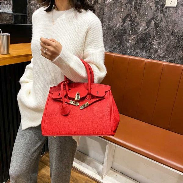 

designer bag herms tote bag shoulder bag crossbody litchi pattern bag for women new soft leather mom's bag handbag wedding bag bridal b