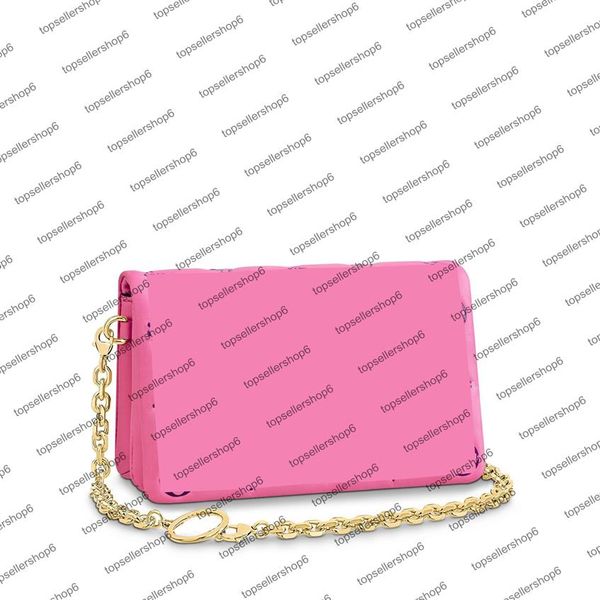 

m80742 m80745 pochette coussin women bag soft lambskin canvas embossed chain carry purse clutch crossbody handbag shoulerbag243z