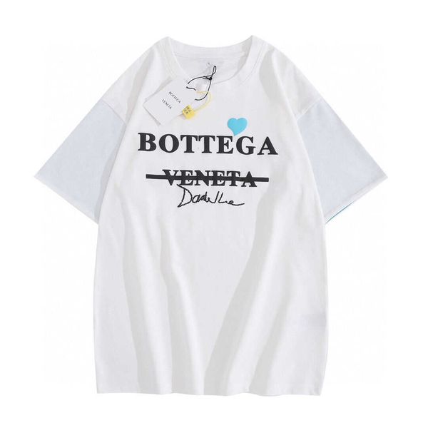 

designer botega t shirts veneta mens womens luxurys 2023 new trend casual letter love printing round t-shirt men and women d4fg, White;black