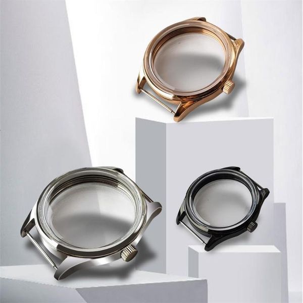 

repair tools & kits 42mm polished stainless steel watch case for eta 6497 6498 seagull st3600 movement parts218g