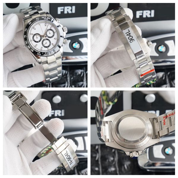 

Luxury men's watch 40mm automatic mechanical sapphire designer watch 904L stainless steel white dial Montre De Luxe watch dhgates watch