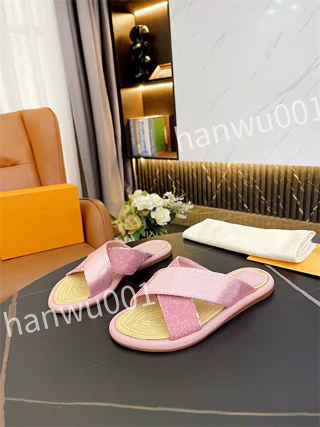 

2023 new designer fashion womens sandals slippers leather shoes luxury atmosphere high quality, Black