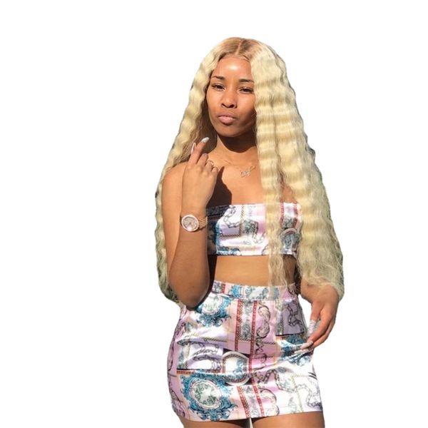 

glueless 4/613 deep wave frontal wig ombre 360 full lace wig human hair pre plucked hd lace wig 13x6 lace front wig, Black;brown