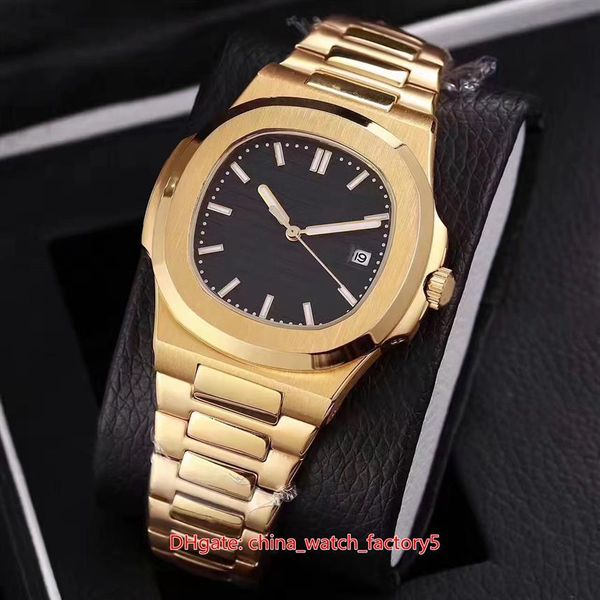 

12 style watches 40mm nautilus 5711 1a-011 010 sapphire 18k gold asia transparent mechanical automatic mens watch men266s, Slivery;brown