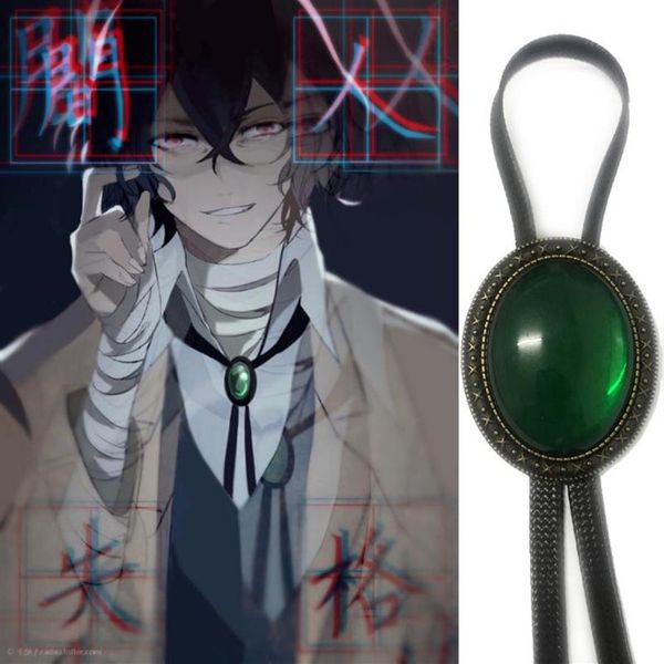 

pendant necklaces anime bungo stray dogs osamu dazai necklace bolo bola tie cosplay prop accessorypendant228y, Silver