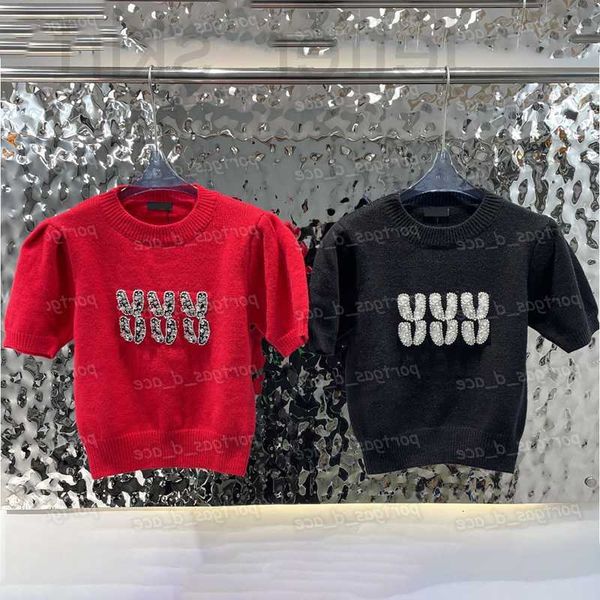 

women's plus size t-shirt designer letters womens knit t shirt casual fashion jumpers short sleeve pullover itet, Black