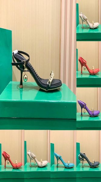 

2022 designer dot high heels sandals women summer sandal black cane sugar inkwell fudge purple neptune red luxury womens part1983157