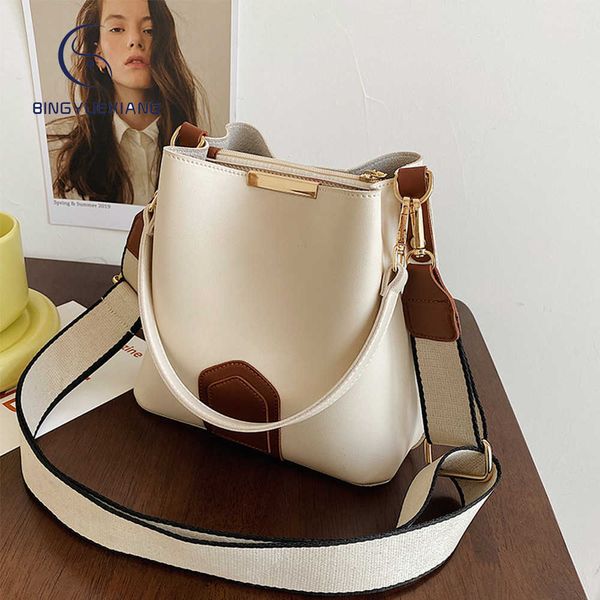 

evening bags 2021 luxury designer leather women's handbag panelled designer ladies shoulder messenger bags bolsos de mujer sac j230420