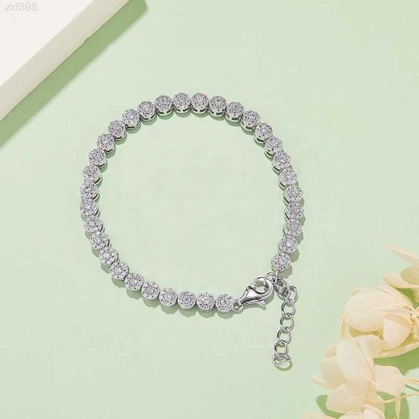 

luster 925 sterling silver moissanite diamond tennis bracelet for women