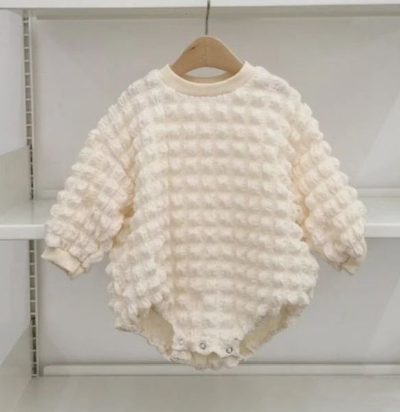 

rompers 5 colors spring autumn baby rompers clothes 0-24m born boys girls plaid long sleeve o-neck sweatshirts jumpsuits 230421, Blue