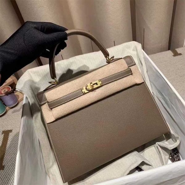 

kellies handmade luxury h erms handbag second generation shoulder cross leather women's grain cowhide square with logo qq