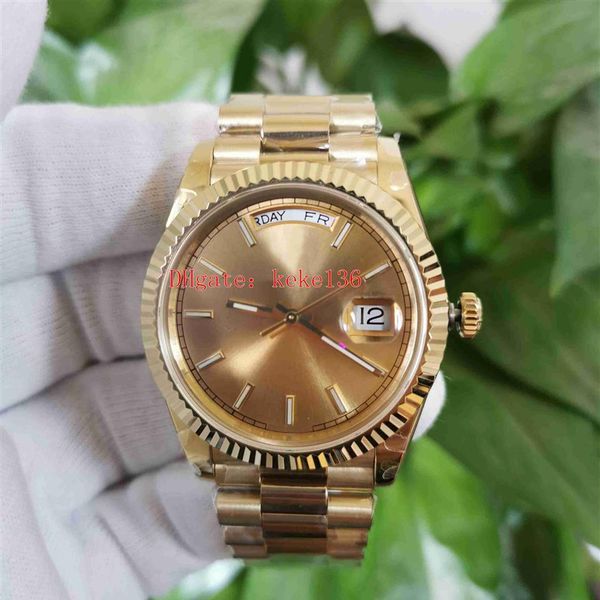 

bp men watch 40mm yellow gold 228238 sapphire luminescent sapphire glass 2813 movement mechanical automatic mens watch3187, Slivery;brown