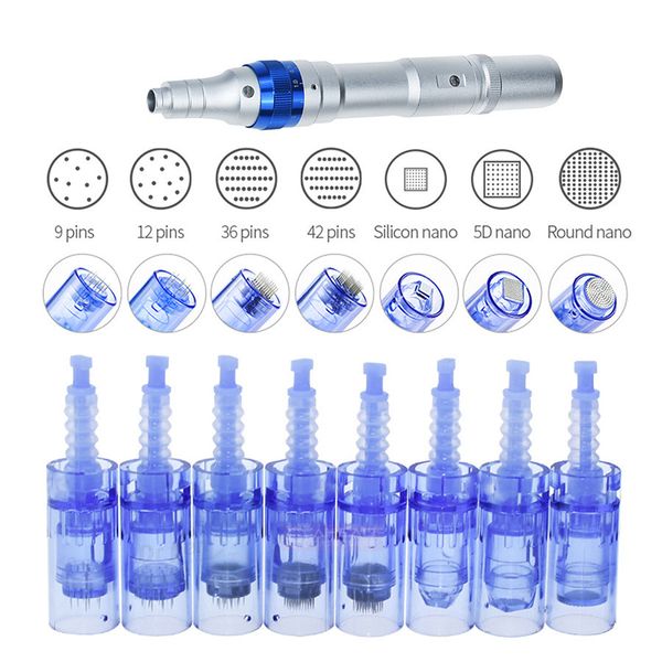 

1/3/5/7/ 9/12/36/42/nano pin dermapen microneedle tips rechargeable dr pen ultima a1 a6 needle cartridge