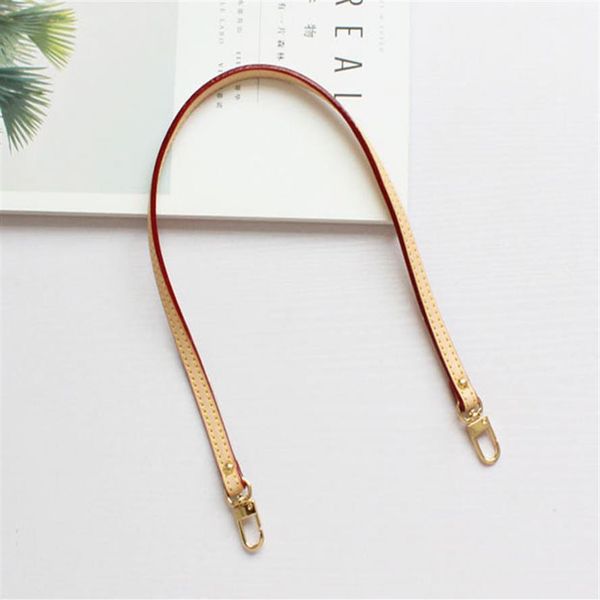 

19 7 23 6 real vachetta leather luxury short straps replacement bag handles268i, Black