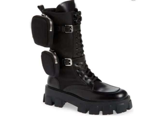 

fashion designer martin boots desert bootsautumn and winter thick soled shoessize 3441with box6363594, Black