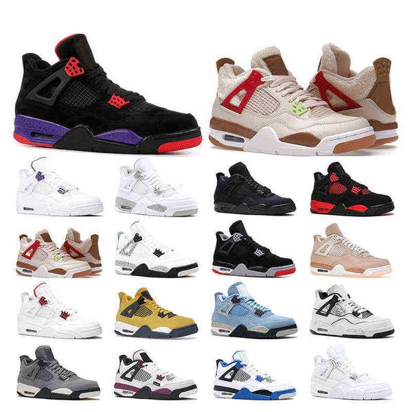 

4s basketball shoes 4 men military black cat white oreo purple wild things university bule red thunder womens mens sports sneakers