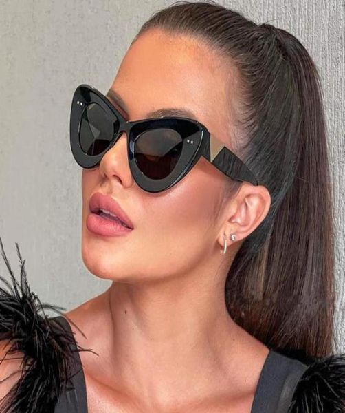 

sunglasses celebrity vintage thick women men cat eye eyewear acetate frame eye39s sun glasses women39s glassess7341766, White;black