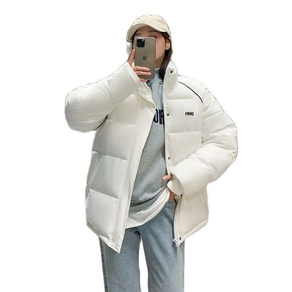 

leather fashion winter 2022 women's coats new bread clothes female korean version loose standup collar temperament female winter coat, Black