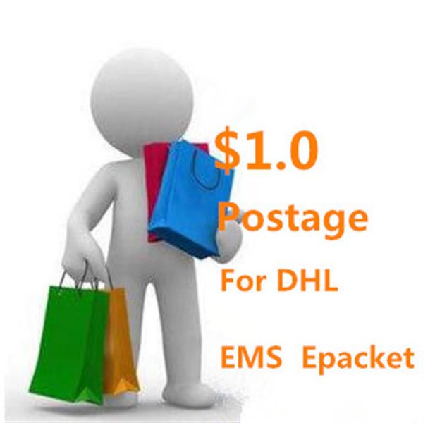 

paid ems bag fast dhl goods increase freight epacket special custom size box consulting service fee2891, Black