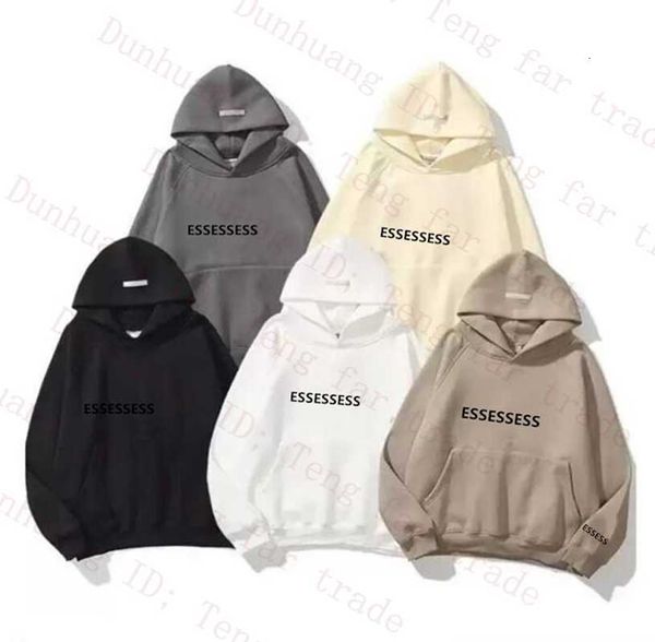 

designer hoodies for men women pullover hoody sweatshirt ess printed long sleeve crewneck loose hooded sweater white black cotton blend stre