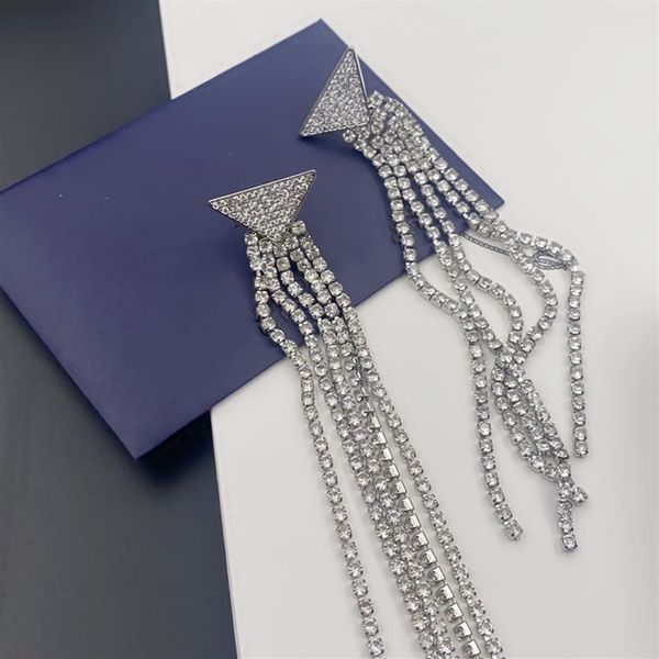 

charm fashion temperament designer letter tassel earrings stud luxury women earring female party wedding lovers gift engagement je305z, Golden