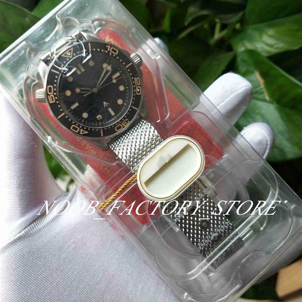 

vsf factory watch 007 no time to die 42mm titanium james bond men's cal 8806 automatic movement naiad lock clasp spectre men 291h, Slivery;brown