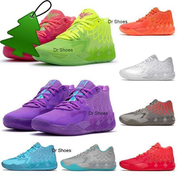 

roller shoes lamelo ball basketball shoes mens 1of1 mb.01 3 three balls trainers rick and morty queen city ufo rock ridge red