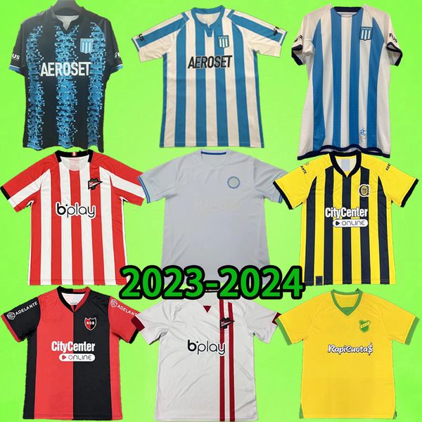 

23 24 soccer jerseys racing club gorilla rosario central newell's old boys defensa y justicia estudiantes de la plata mens kit 2023 202, Black;yellow