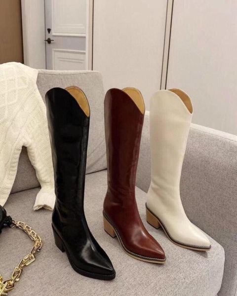 

2020 new luxury thigh high boots designer genuine leather boots fashion over the knee boots women039s shoes large size 3541eur4953140, Black