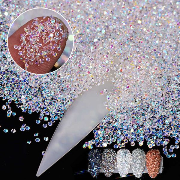 

nail art decorations 1440pcs crystal ab mini nailrhinestone crystal 3d nail rhinestone decoration diy nails art pixie rhinestone micro diamo, Silver;gold