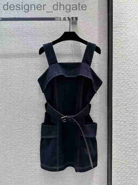 

runway dresses designermilan runway dresses 2023 spring summer spaghetti strap designer sundress brand same style dress 0311-8 1rv3, Black