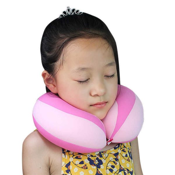

pillows children cartoon neck pillow polyester splicing travel sleeping u-shaped pillow for boy and girl students sleeping pillow w0421