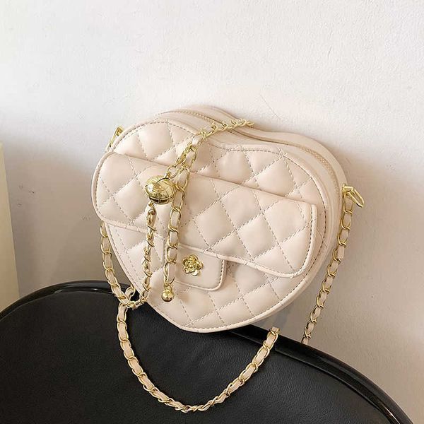 

evening bags xiuya summer shoulder bag trendyol 2022 luxury designer handbag allmatch heart zipper chain pu leather casual bags for women j2