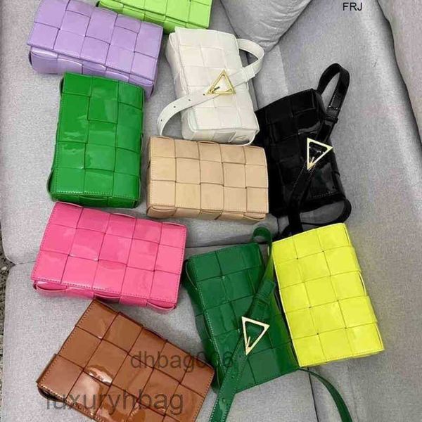

designer bottegas bags venetas cassettes bag fashion products summer candy cowhide woven single shoulder messenger leather pillow s have log