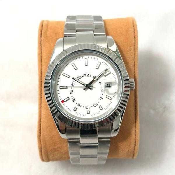 

u1 sky mens automatic watch automatic 2813 movement watches stainless steel 42mm luminous waterproof wristwatches 321, Slivery;golden