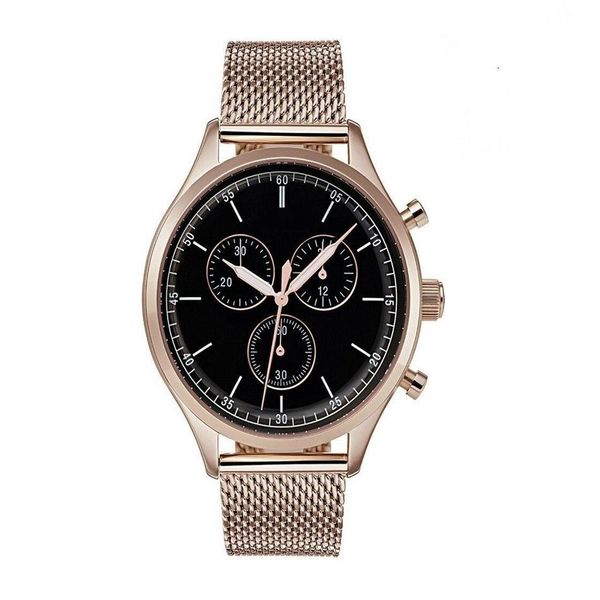

sell quartz chronographe watch 1513548 1513546 meshbrand 42mm dial men's watch244g, Slivery;brown