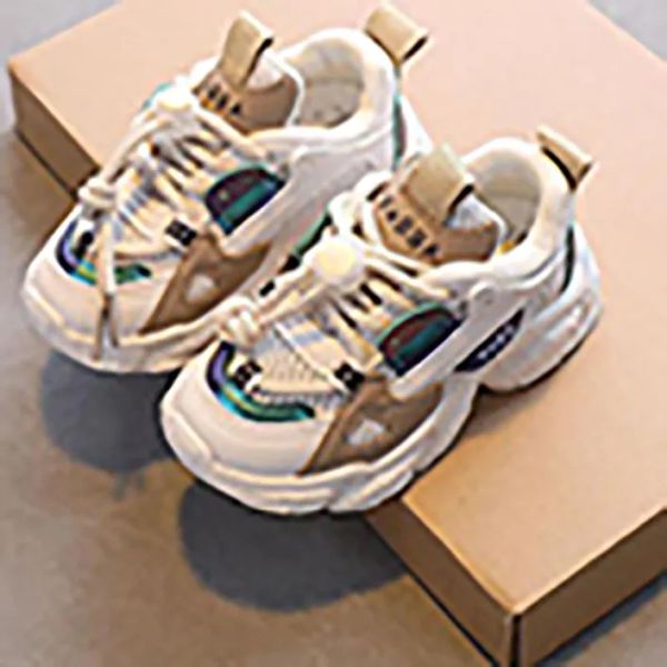 

2022 new girl 's sneakers children 's boy 's baby mesh breathable kids shoes toddler girl sneakers flats shoes outdoor sneake, Black;red