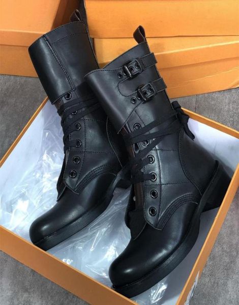 

2020 new metropolis flat ranger combat boots women canvas leather ankle boots winter martin shoes laceup booties 20204444305, Black