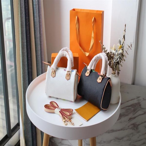 

2021 lady luxury fashion speedy tote bag wallet classic shoulder crossbody pillow bags handbags purse women designer barrel-shaped297j