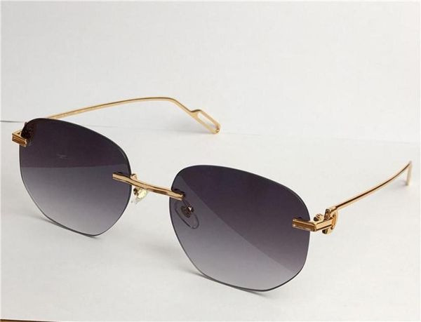 

selling whole sunglasses ultralight irregular frameless retro avantgarde design uv400 light colored lenses decorative eyewear9480404, White;black