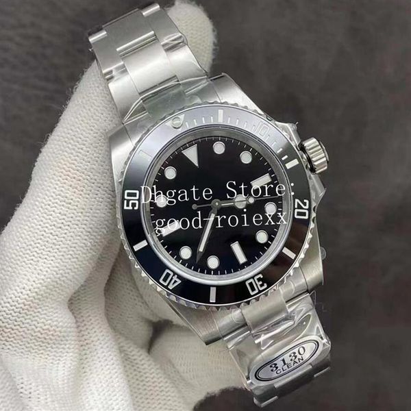 

men's sports watches mens cal 3135 movement clean automatic 3130 ceramic watch men yellow gold 904l steel cf diver blue green215r, Slivery;brown