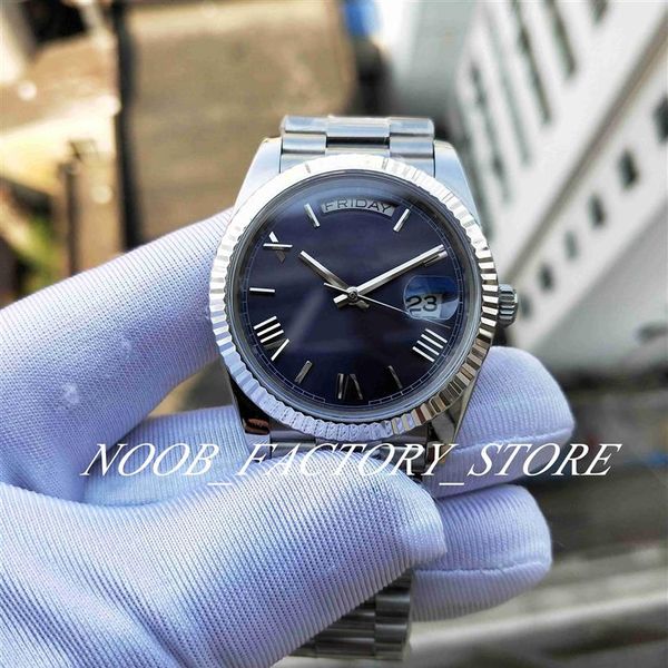 

men size watch super bp factory version 2813 automatic movement blue roman numerals dial v2 stainless steel strap sapphire glass 4308s, Slivery;brown