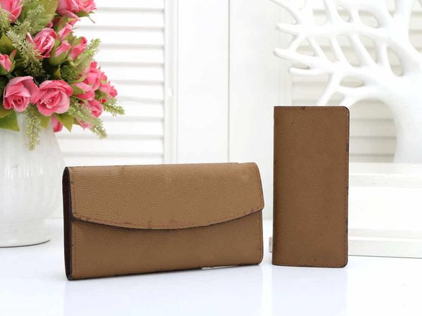

2pcs woman long wallet women purse original box black white slender coin wallets sarah flower fashion louiseitys vuttons crossbody viutonity, Red;black