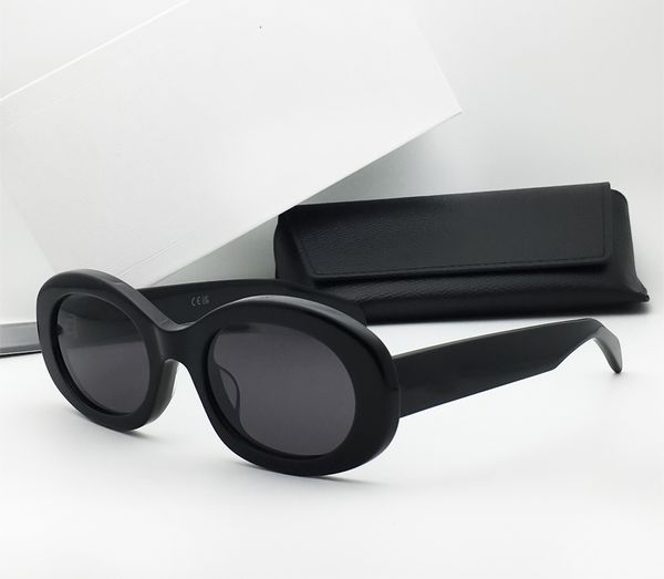 

sunglasses fashion designer 40194 sunglasses for women vintage charming round frame glasses summer trendy versatile, White;black