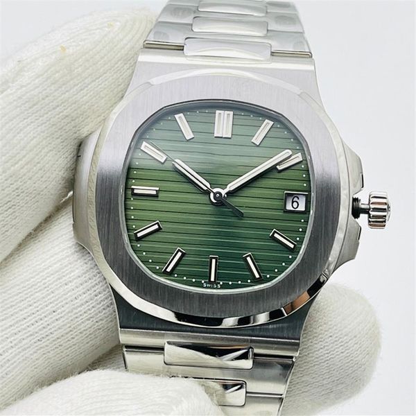 

mens watches automatic mechanical watch 40mm waterproof business wristwatches montre de luxe gifts wristwatch olive green2723, Slivery;brown